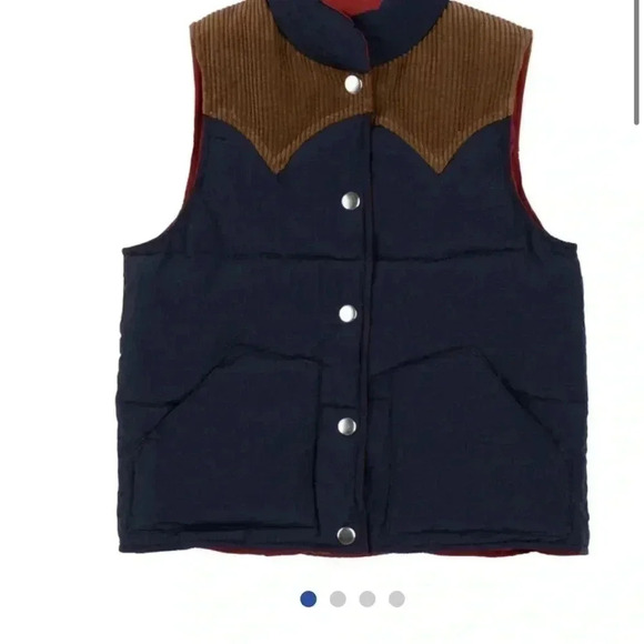 SOLD OUT Frankie Navy Vest - Maisonette - Picture 6 of 7